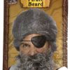 Deluxe Pirate Beard - Light Grey - Nylon