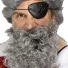 Deluxe Pirate Beard - Light Grey - Nylon