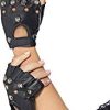 1980's Punk Gloves Black with Studs