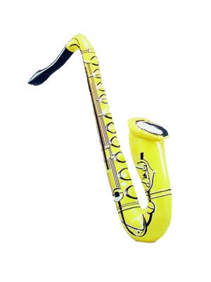 Inflatable Saxophone Musical Instrument Group Band Fancy Dress Blow Up