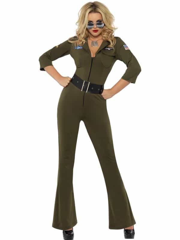 Womens Top Gun Aviator Costume Small