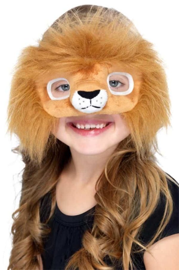 Childrens Jungle Faux Fur Lion Mask