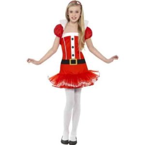 Christmas Little Miss Santa Tutu Costume - Red, Medium