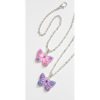 Childrens Butterfly Necklace ~ Purple