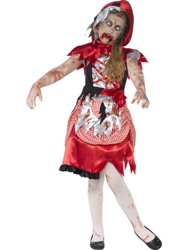 Zombie Red Riding Hood Style Costume 7-9