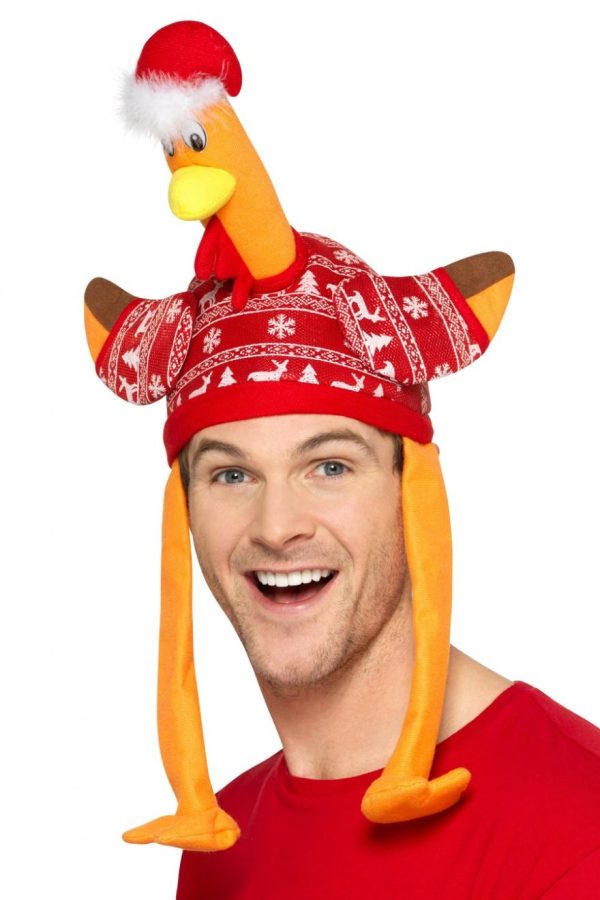 Christmas Turkey Hat With Christmas Jumper