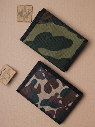 Wallet For Boys In Army Style Camouflage