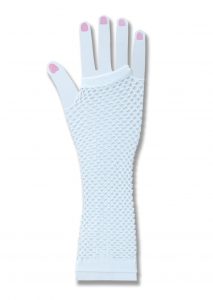 1980's White Fishnet Fingerless Gloves
