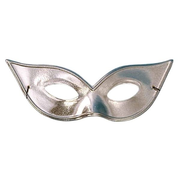 Eyemask Eye Mask Metallic Silver for Fancy Dress Masquerade Accessory