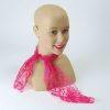 Neon Pink Lace Scarf 1980'S Style
