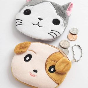 Purses In Fluffy Cat & Dog Face With Zip