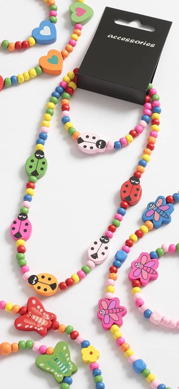 Children's Wooden Necklace & Bracelet Set