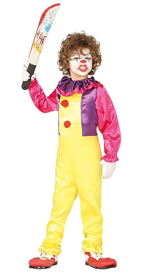 Childrens IT Clown Killer Costume 5-6