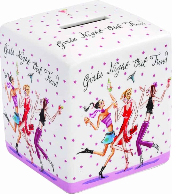 Suki Girls Night Out Fund China Money Bank Box Glamorous Gift