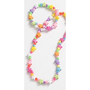 Girls Stars Necklace And Bracelet Set