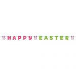 Happy Easter Glitter Letter Ribbon Party Banner