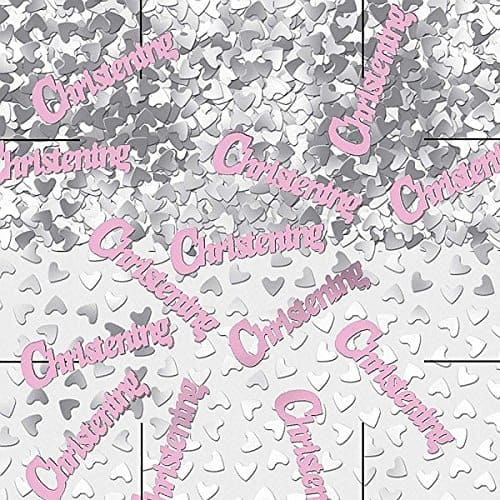 Party Christening Metallic Pink Confetti
