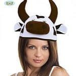 Novelty Cow Head Piece Or Hat