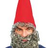 Dwarf Gnome Hat Red & Beard