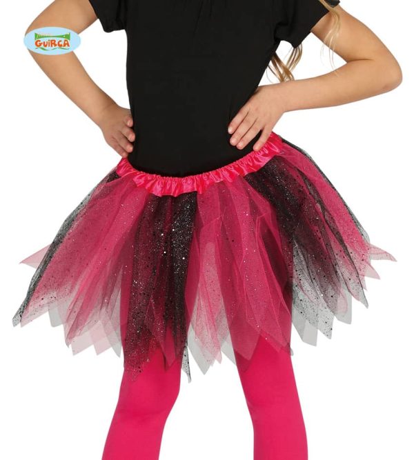 Children's Black Pink Sparkle Tutu