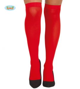 Ladies Red Knee High Stockings
