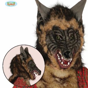 Wolf Mask With Hair