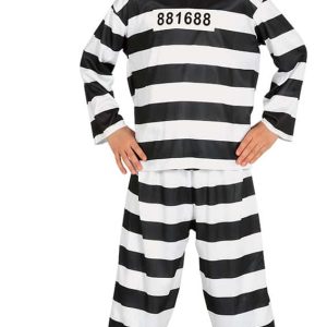Children's Fancy Dress Prisoner Convict Costume