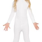 Children's White All In One Stretch Body Suit