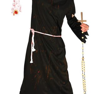 Mens Halloween Zombie Priest / Vicar Costume
