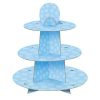 Blue Polka Dot Baby Shower Cupcake Stand