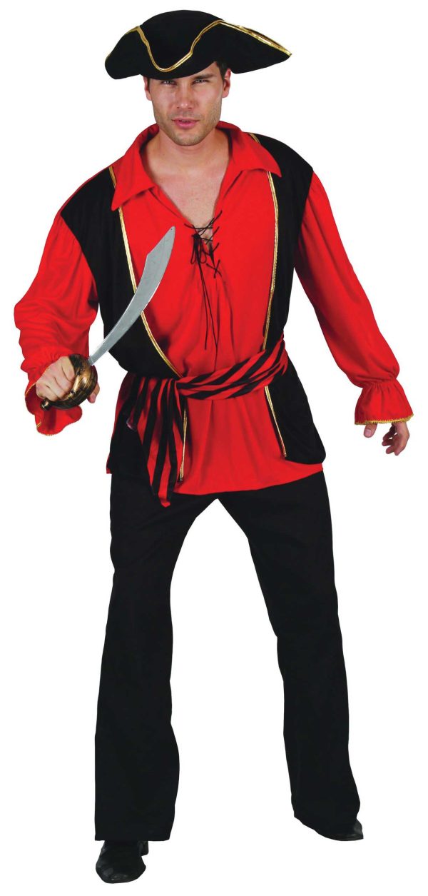 Mens Pirate Captain Costume Medium