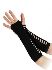 Ladder Style Black Gloves