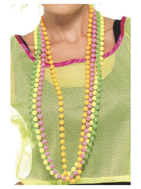 1980s Necklace Beads 4 Strands