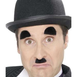 Charlie Chaplin Eyebrow And Moustache Set
