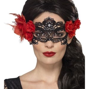 Day of the Dead Lace Eyemaskv