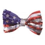 USA Sequin Bow Tie