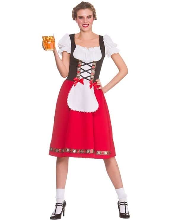 Womens Traditional Bavarian Oktoberfest Costume Small