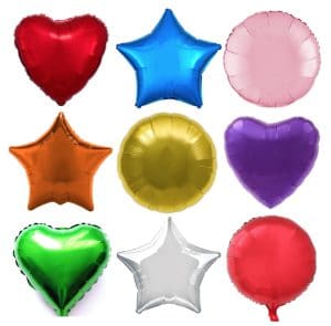 3 foil balloon Bouquet any shape any colour