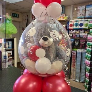 Bear in a Balloon with mini balloon Top