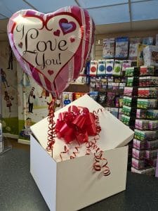 Valentine Balloon in a Box