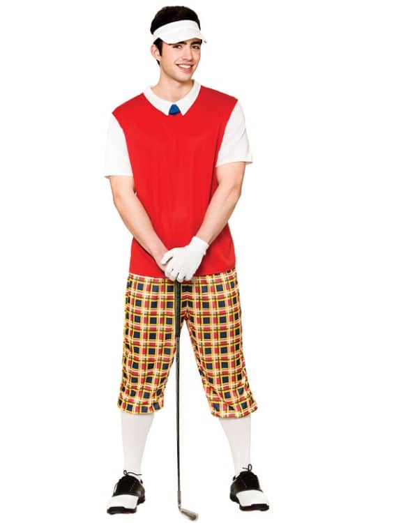 Funny Pub Golfer Medium Fancy Dress Costume