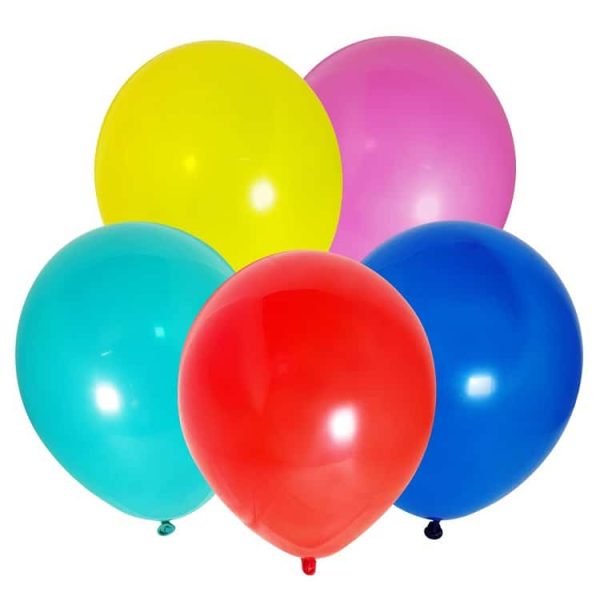 Single latex Balloons With Ribbon