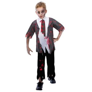 Zombie Schoolboy Costume Age 7-8
