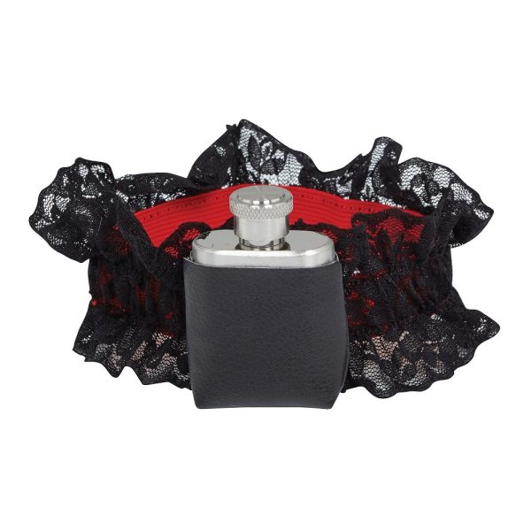 Garter with Hip Type Flask