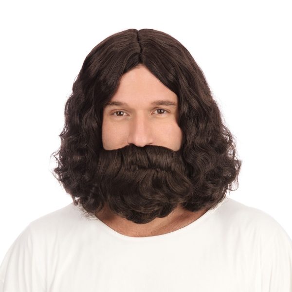 Hippy or Jesus Style Wig and Beard Set