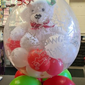 Christmas Bear in Balloon