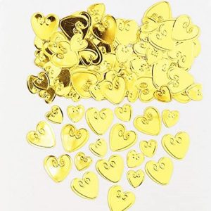 Metallic Gold Lovely Hearts Confetti
