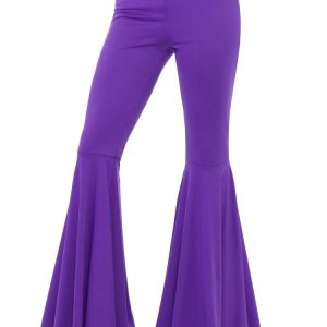 Abba 1970's flared-trousers-ladies-purple