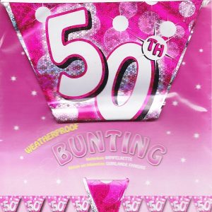 50th Pink Bunting