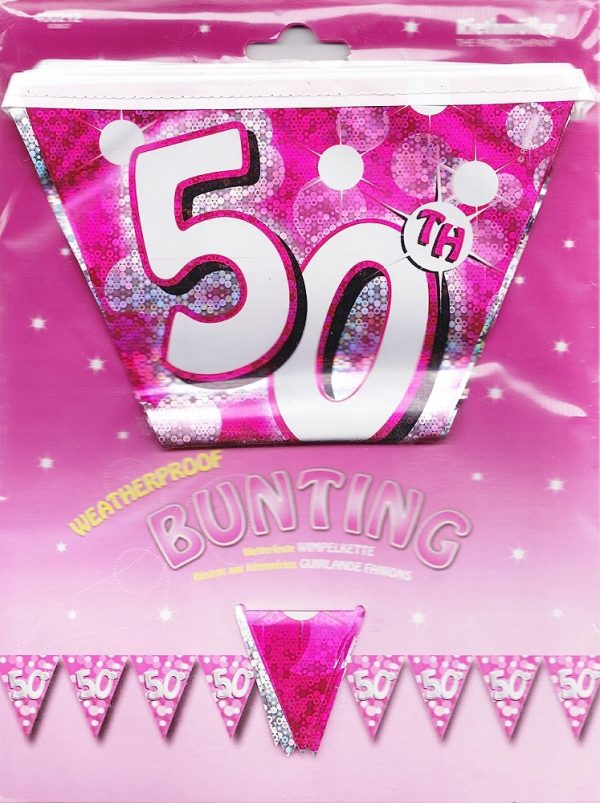 50th Pink Bunting